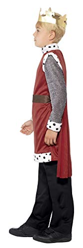 Smiffys Kinder King Arthur Kostüm, Mittelalterliche Tunika mit angebrachtem Umhang und Krone, Größe: S, 44079 - 2