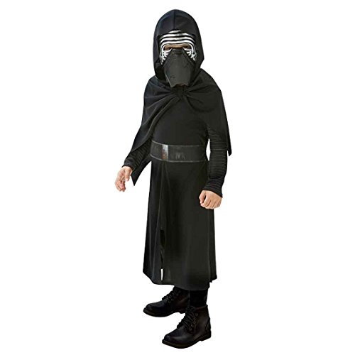 Kylo Ren Kostüm Kinder Star Wars Kinderkostüm M 128 cm Dunkler Jedi Faschingskostüm Sith Verkleidung Jediritter Starwars Robe mit Maske Karnevalskostüm Jungen - 3