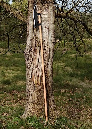 Handgeschmiedete Hellebarde mit Schaft Axt Beil LARP Ritter Wikinger Mittelalter Verkauf ab 18 Jahren - 3