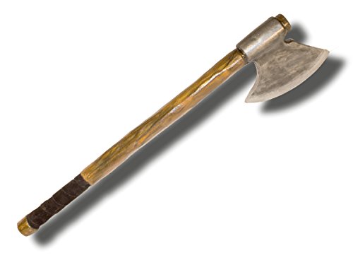 Einhändige LARP-Axt "Holzfäller" aus Schaumstoff, Polsterwaffe Endzeit Mittelalter Rollenspiel Cosplay 80cm
