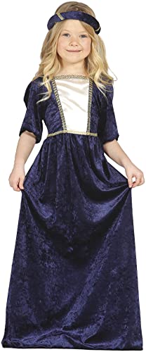 lila Burgfräulein - Kostüm für Mädchen Gr. 98 - 134, Größe:98/104