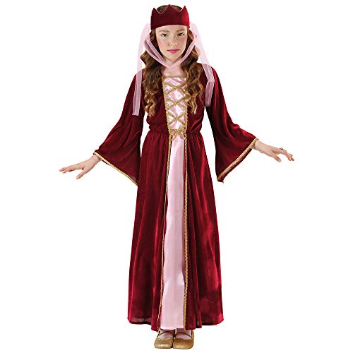 Widmann 12578 – Kinderkostüm Burgfräulein, mittelalterliche Königin, Kleid mit Kopfbedeckung in Größe 158 cm - 3