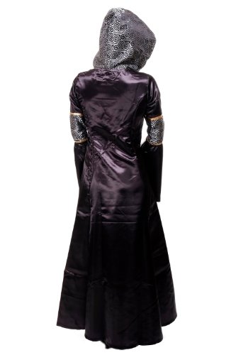 Kostüm Damen Damenkostüm aufwändiges Kleid mit Haube Mittelalter Romantik Elfe Gotik Gothic Burgfräulein L068 Gr. 46 / L - 4