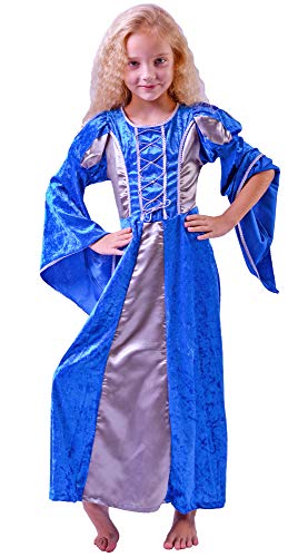 Burgfräulein Prinzessin Helena Blau Silber Gr. 140 - 2