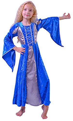 Burgfräulein Prinzessin Helena Blau Silber Gr. 140 - 6