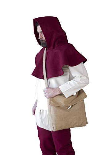 Burgschneider Mittelalter LARP Brotbeutel Tasche Ehwaz – Sand - 