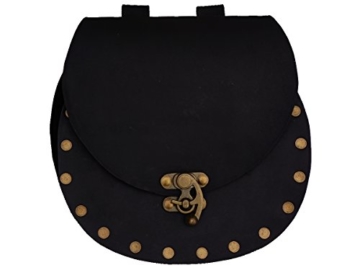 Tasche mit Nieten groß – Schwarz - 